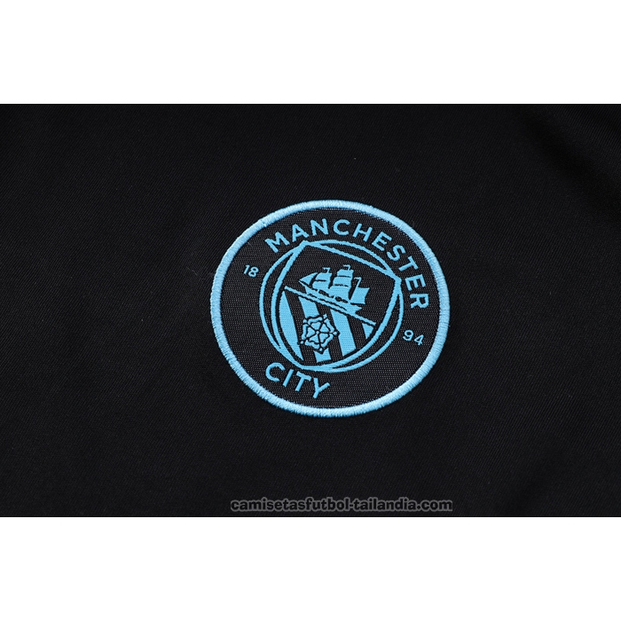 Chandal del Manchester City Manga Corta 22/23 Negro - Pantalon Corto